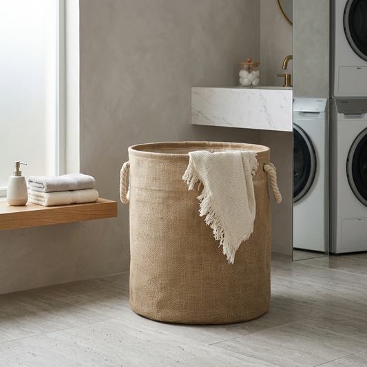 Nestly Textured Rope Handle Storage Basket