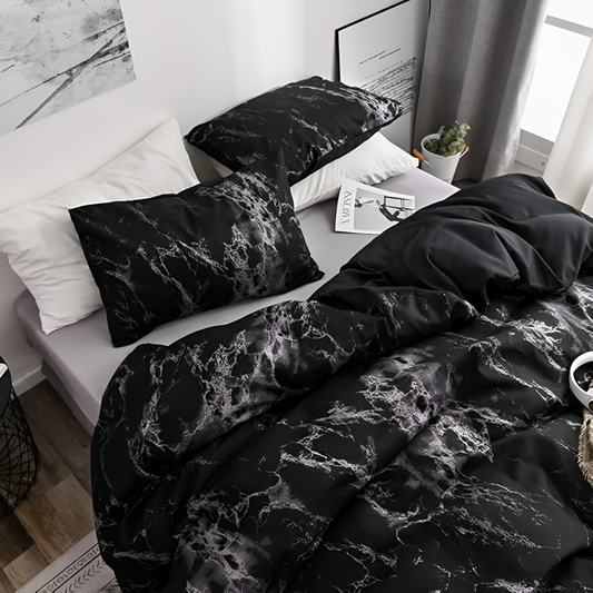 Obsidian Vein Quilt Cover Set