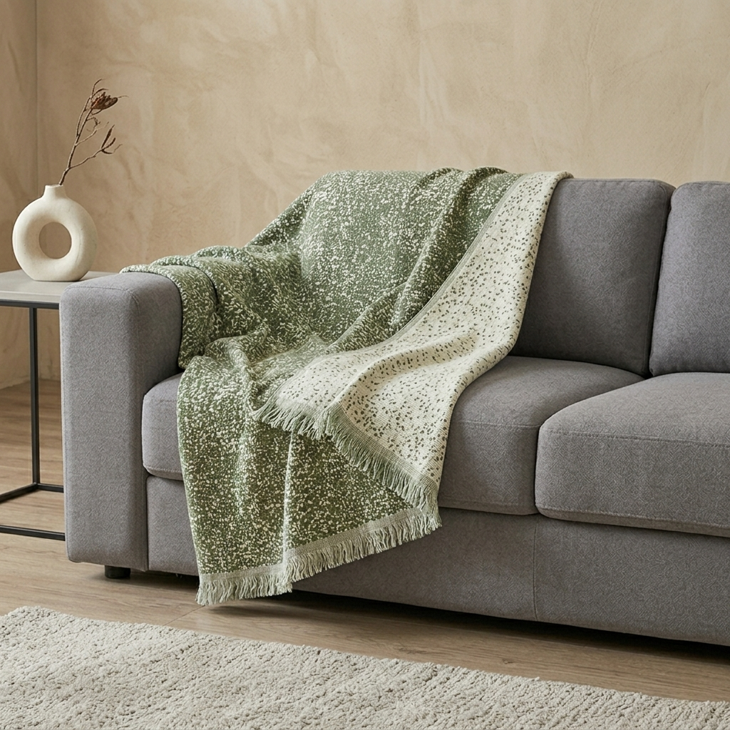 Scandi Speckle Reversible Sofa Throw