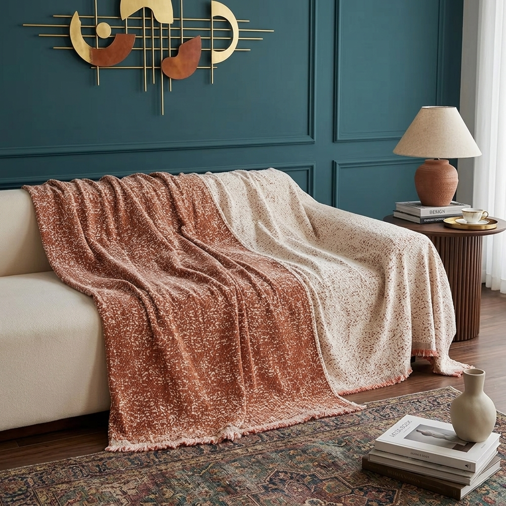 Scandi Speckle Reversible Sofa Throw