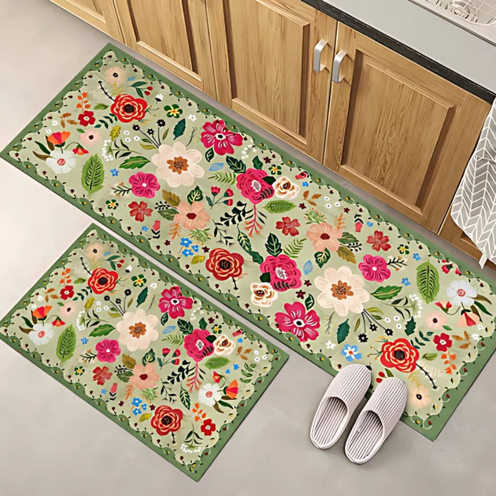 Wildflower Kitchen Mat Set