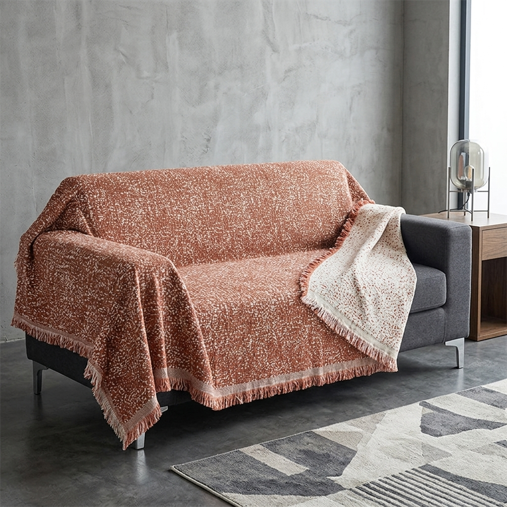 Scandi Speckle Reversible Sofa Throw