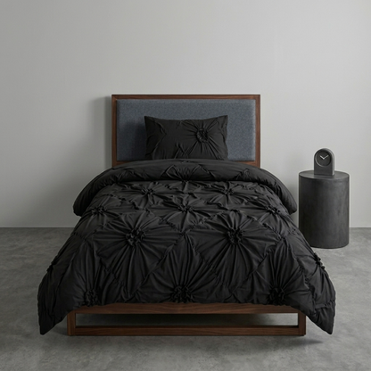 Vloora Floral Ruffle Quilt Cover Set