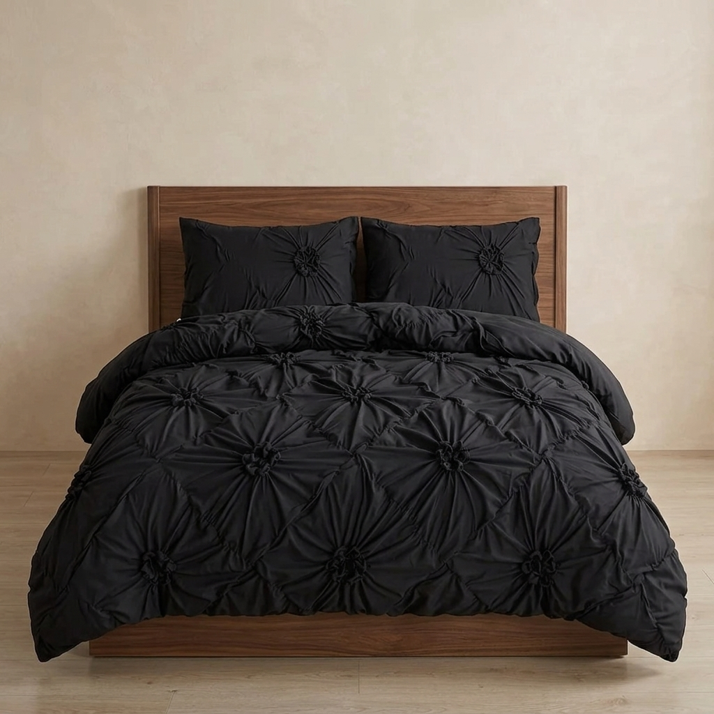 Vloora Floral Ruffle Quilt Cover Set