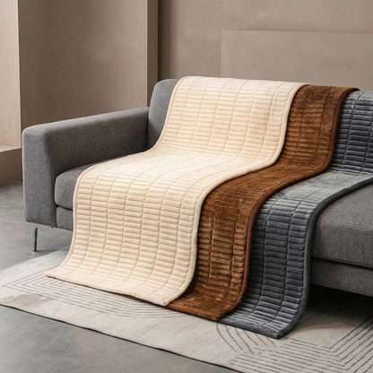 Cushy Plush Quilted Non Slip Sofa Seat Cover