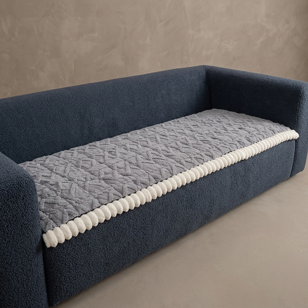 Tuftly Geometric Lattice Quilted Sofa Seat Cover