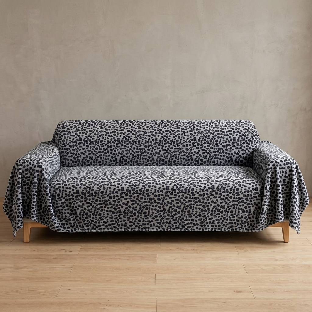 Wildo Leopard Print Anti-Slip Sofa Throw