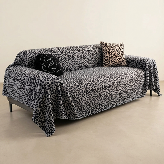Wildo Leopard Print Anti-Slip Sofa Throw