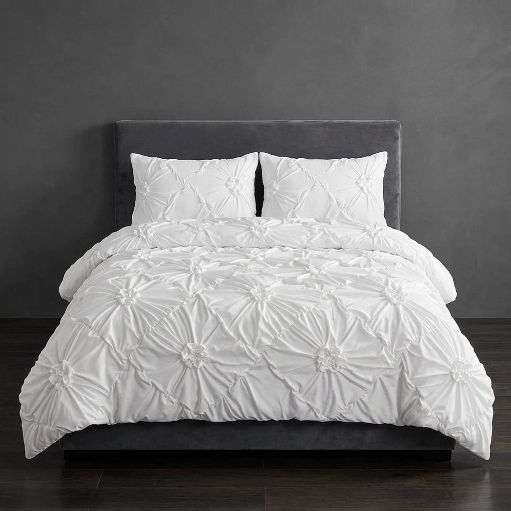 Vloora Floral Ruffle Quilt Cover Set