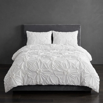 Vloora Floral Ruffle Quilt Cover Set