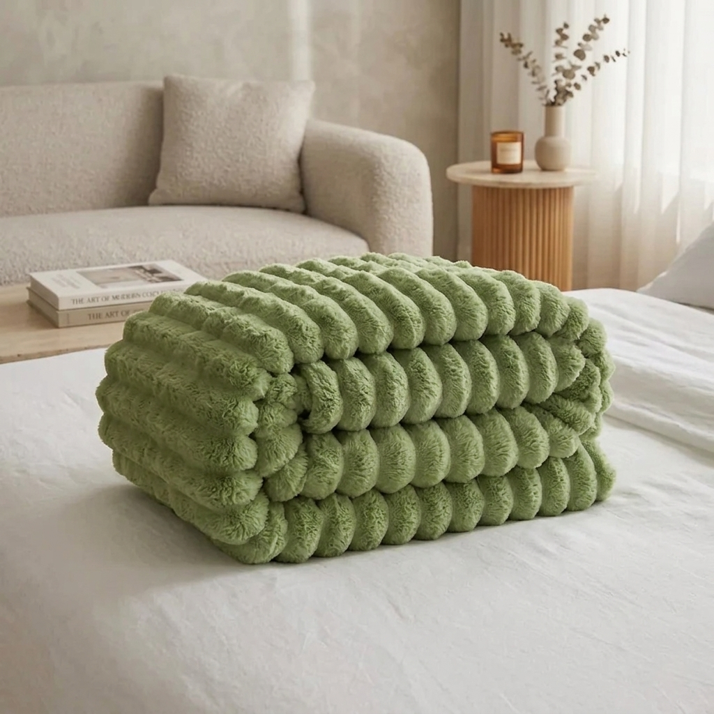 Softra Chunky Ribbed Plush Blanket
