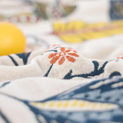Floria Reversible Tasseled Edge Blanket