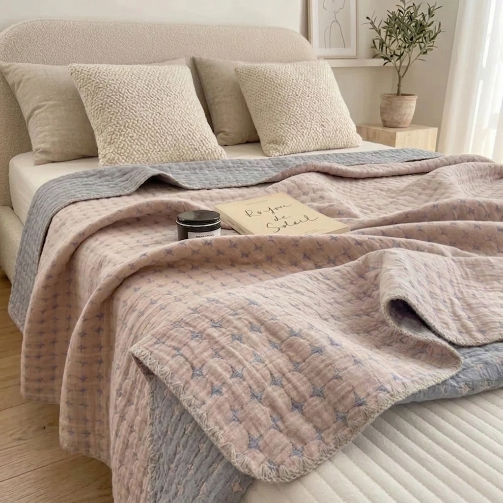 Starvo Matelasse Reversible Cotton Blanket