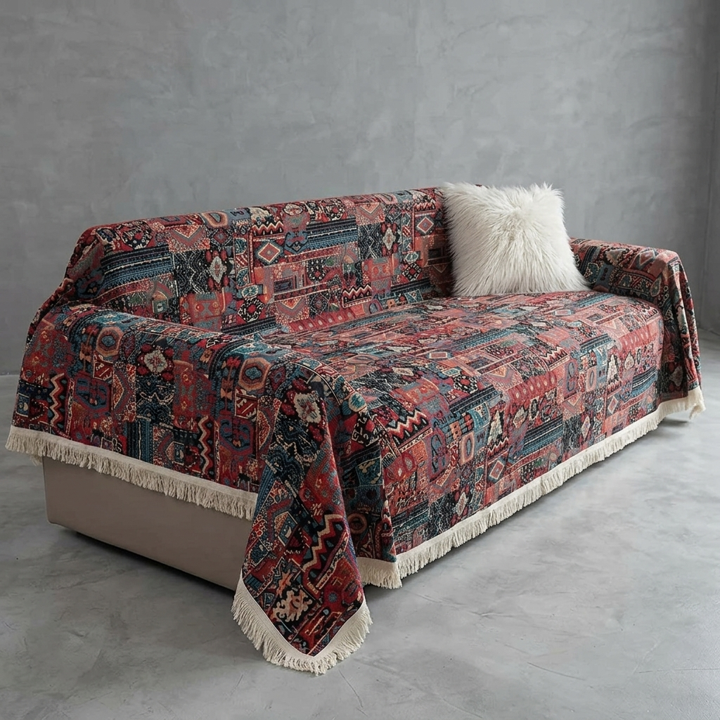 Vovely Tribal Kilim Traditional Sofa Throw