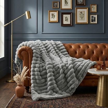 Softra Chunky Ribbed Plush Blanket