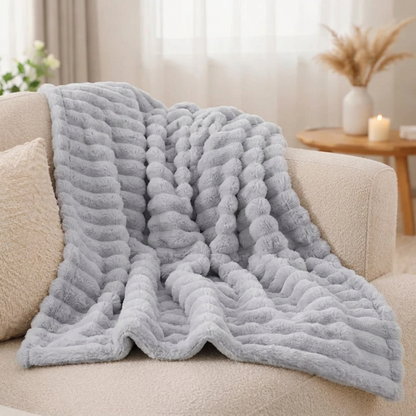 Softra Chunky Ribbed Plush Blanket