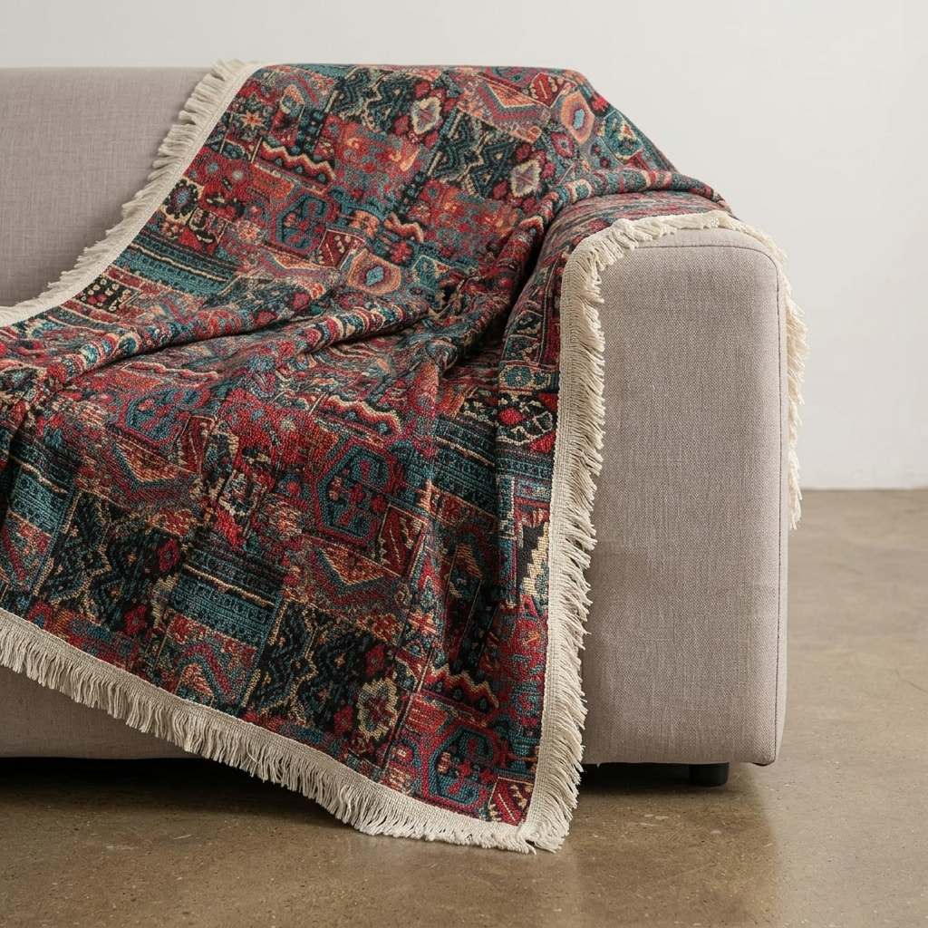 Vovely Tribal Kilim Traditional Sofa Throw