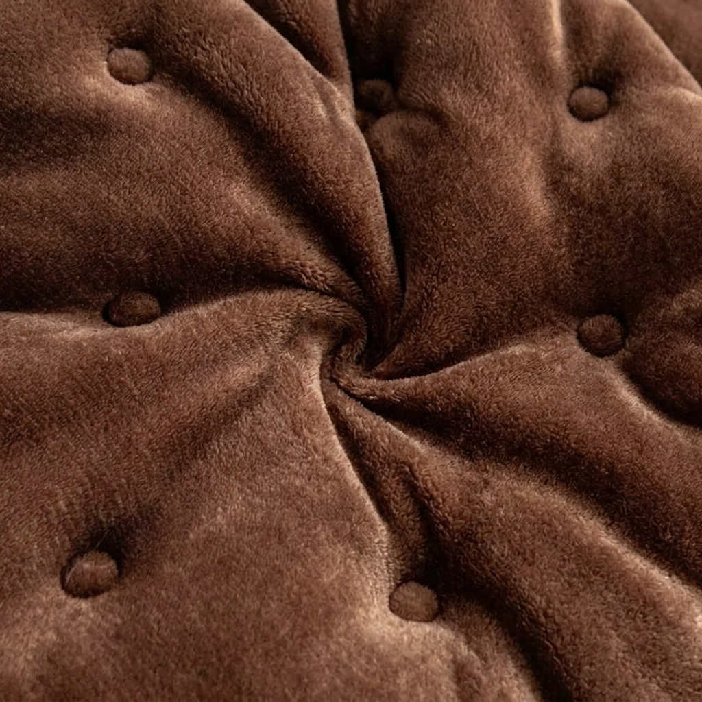 Velour Tufted Anti Slip Sofa Seat Cover