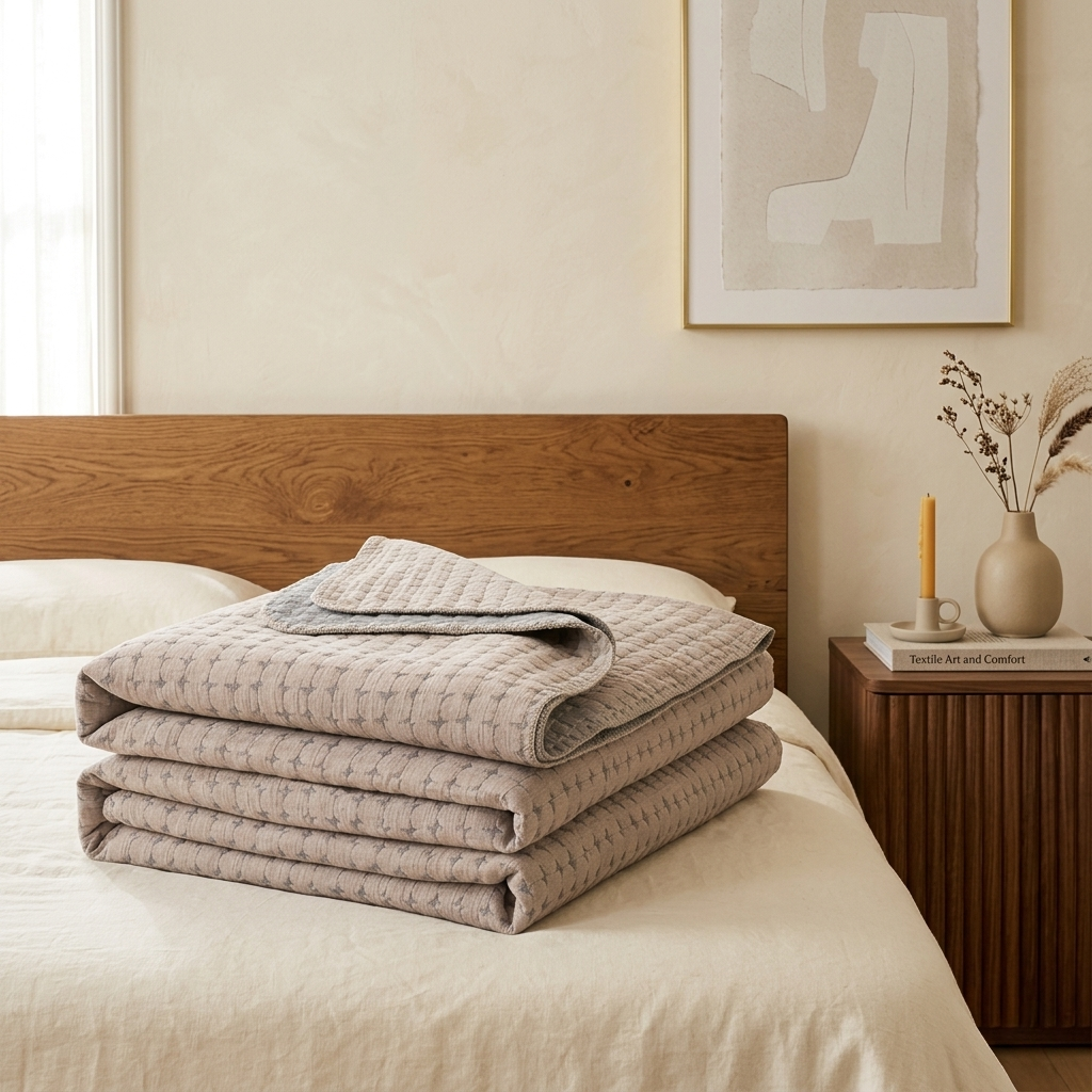 Starvo Matelasse Reversible Cotton Blanket