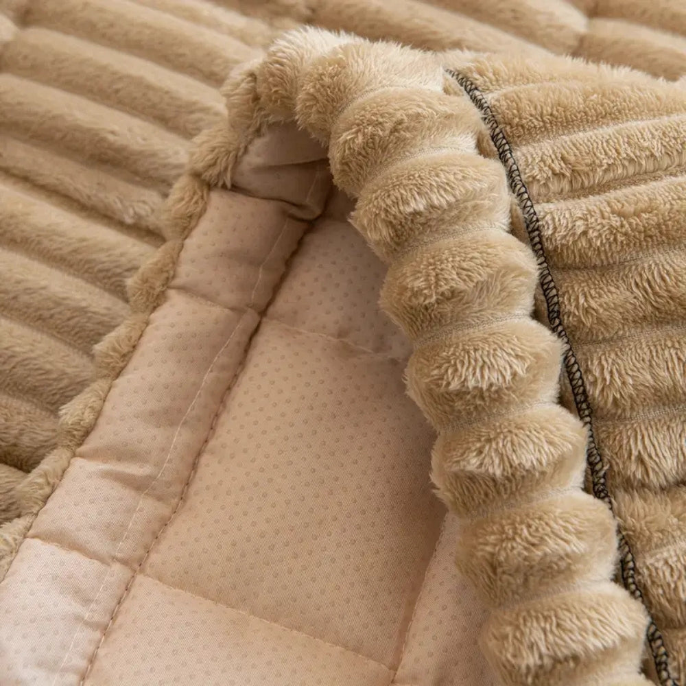 Ribblo Ribbed Quilted Sofa Seat Cover