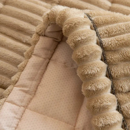 Ribblo Ribbed Quilted Sofa Seat Cover