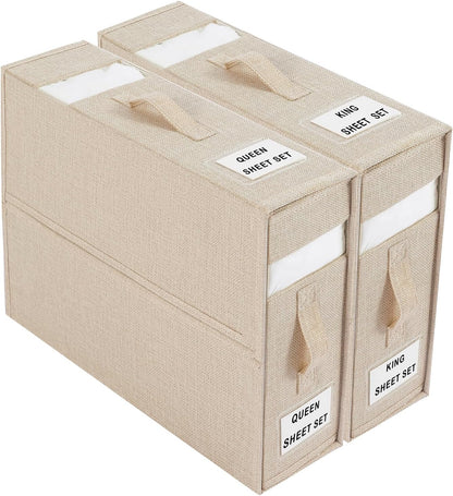Stovro Wardrobe Bed Linen Storage Organiser