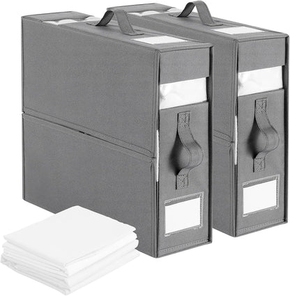 Stovro Wardrobe Bed Linen Storage Organiser