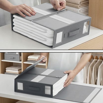Stovro Wardrobe Bed Linen Storage Organiser