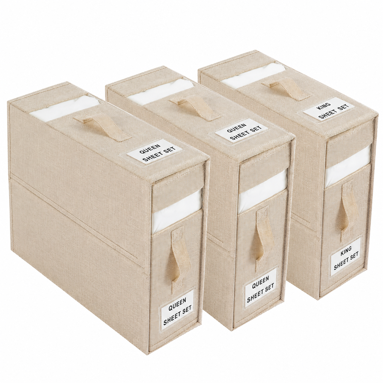 Stovro Wardrobe Bed Linen Storage Organiser