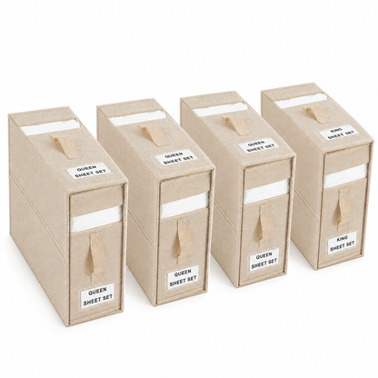 Stovro Wardrobe Bed Linen Storage Organiser