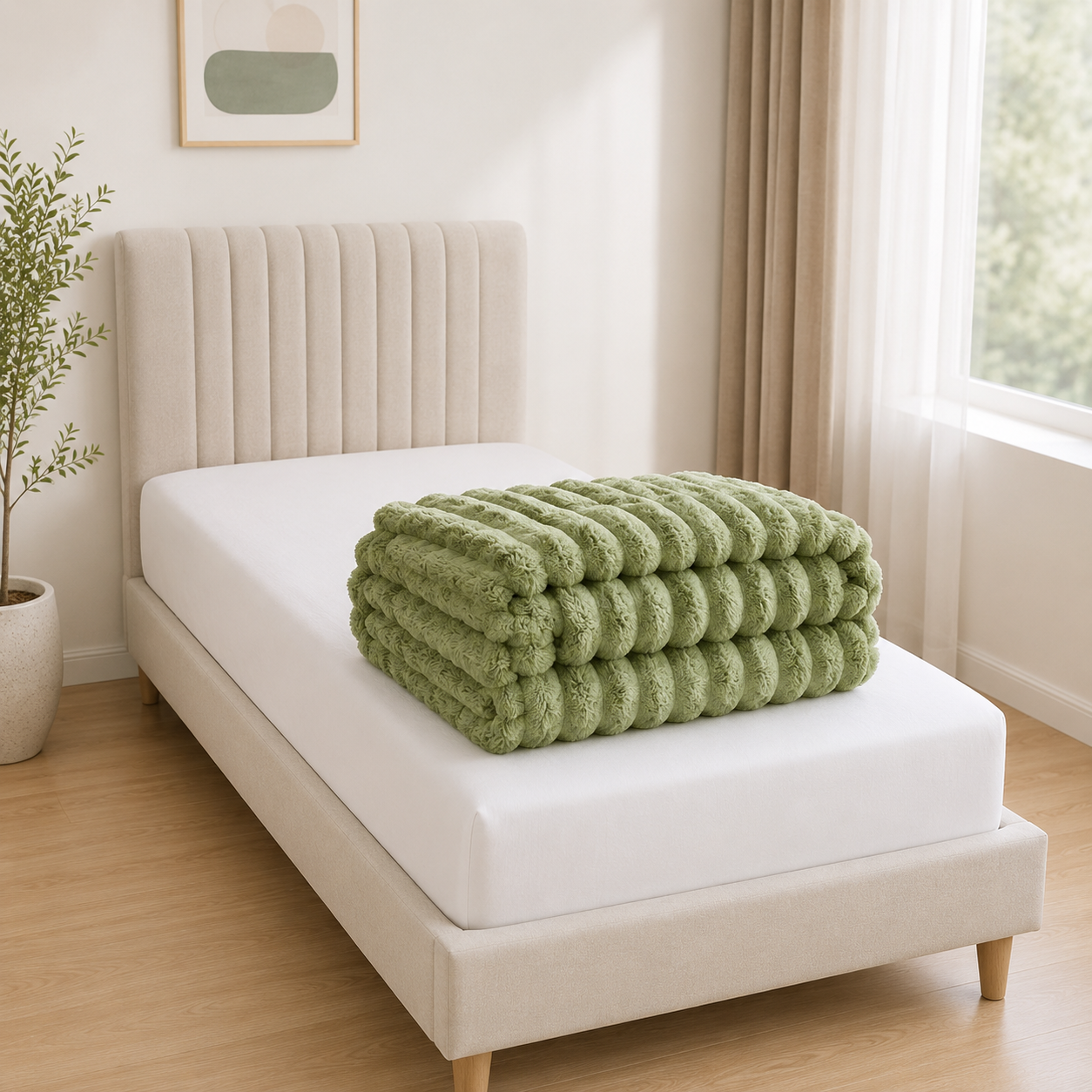 Softra Chunky Ribbed Plush Blanket