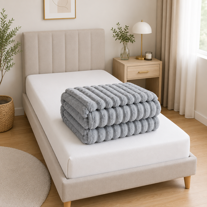 Softra Chunky Ribbed Plush Blanket