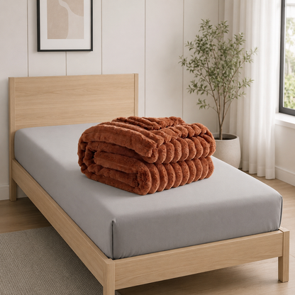Softra Chunky Ribbed Plush Blanket