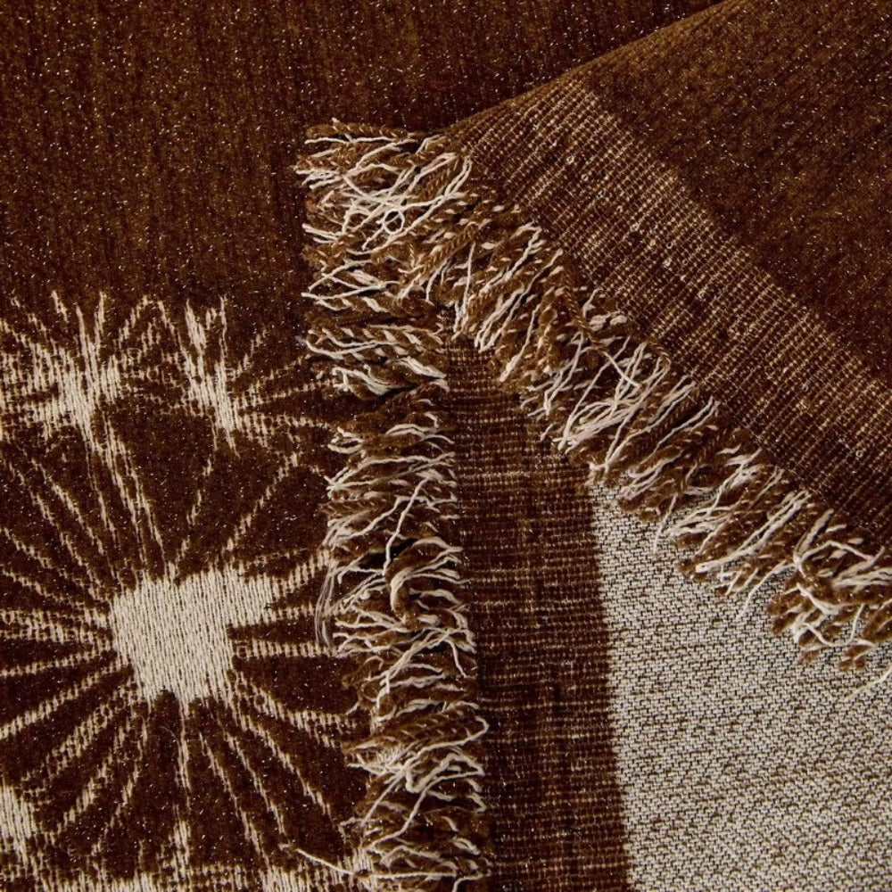 Dandelion Floral Chenille Sofa Throw