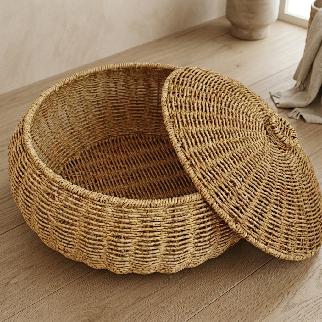 Wovely Dome Lidded Storage Basket