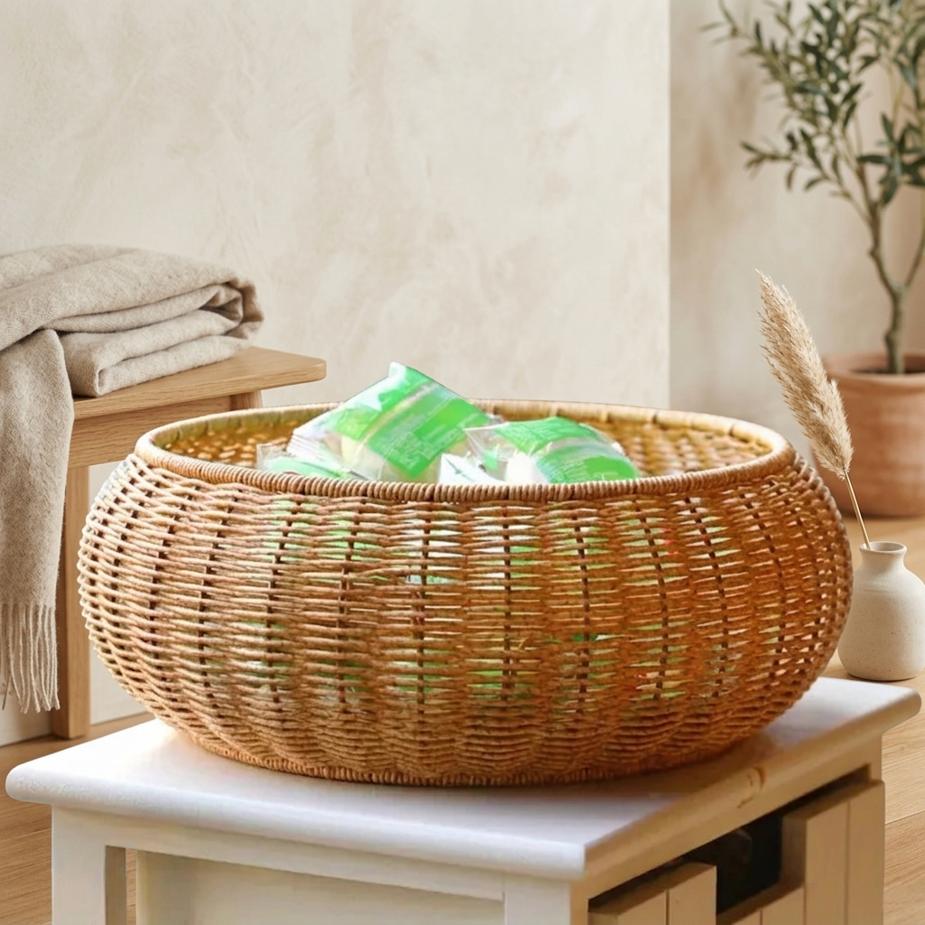 Wovely Dome Lidded Storage Basket