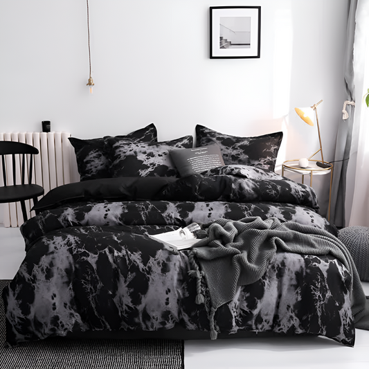 Obsidian Vein Quilt Cover Set