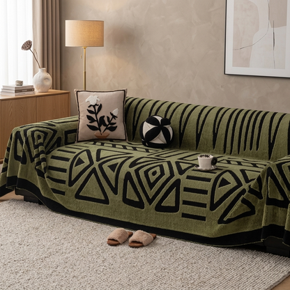 Vyllo Geometric Anti-Slip Sofa Throw