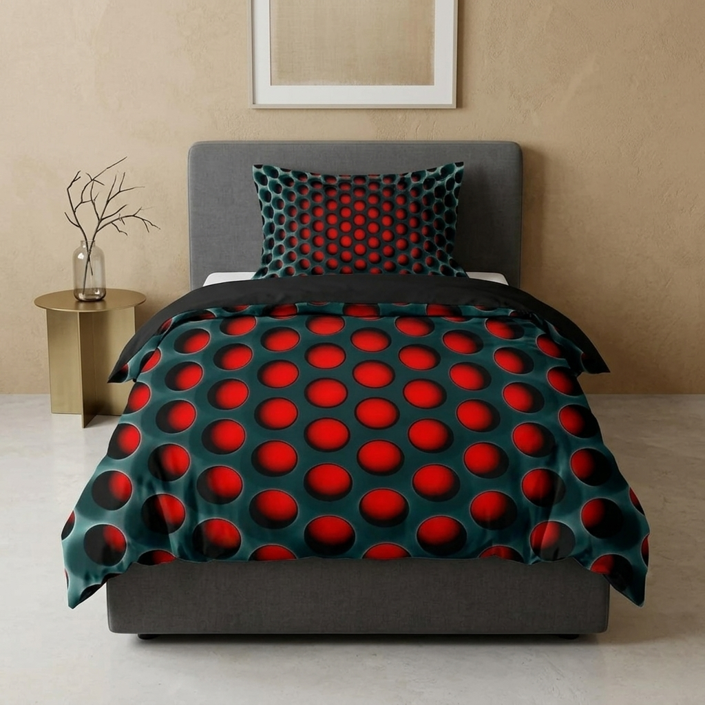 Vysto 3D Honeycomb Quilt Cover Set
