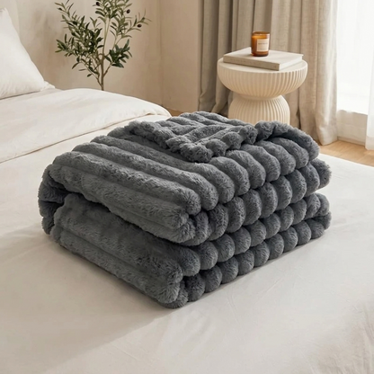 Softra Chunky Ribbed Plush Blanket