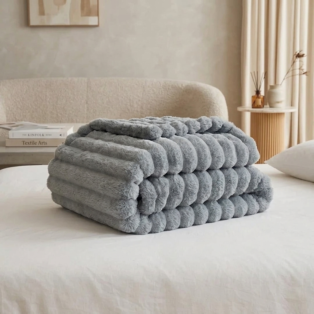 Softra Chunky Ribbed Plush Blanket