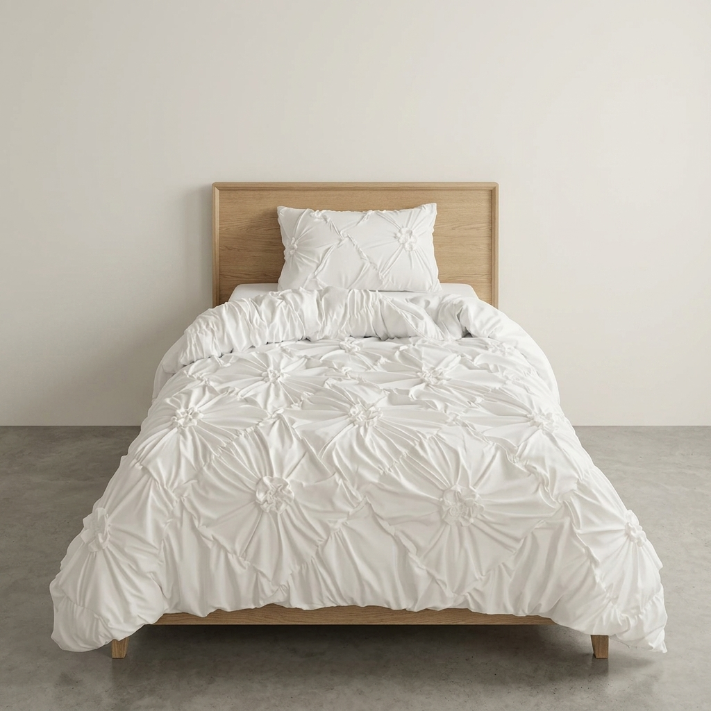 Vloora Floral Ruffle Quilt Cover Set