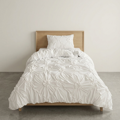 Vloora Floral Ruffle Quilt Cover Set