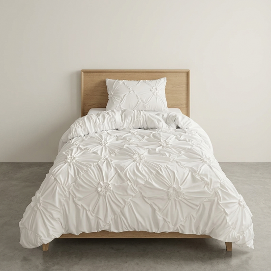 Vloora Floral Ruffle Quilt Cover Set