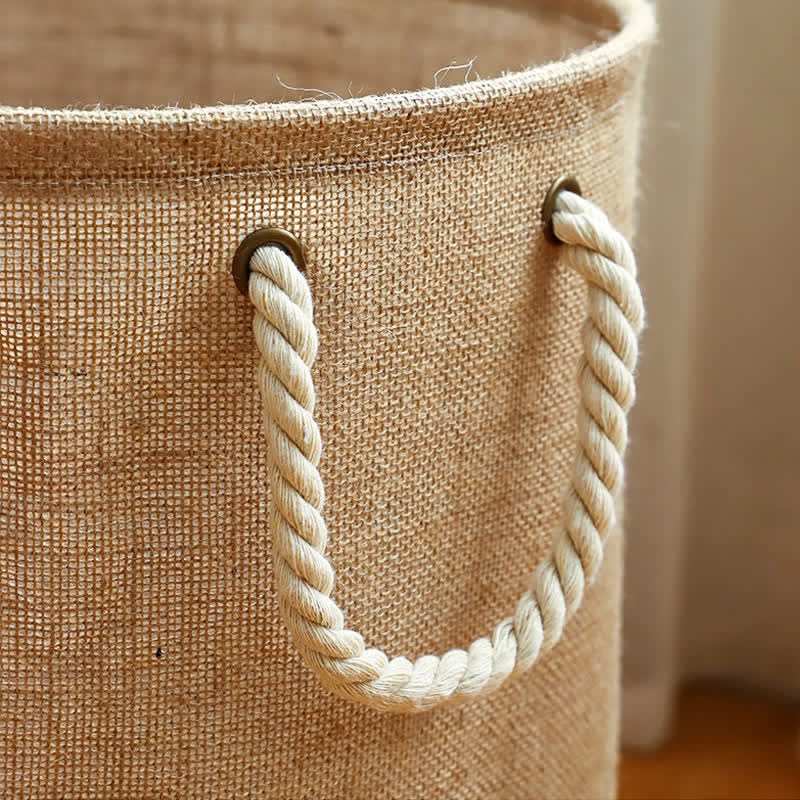 Nestly Textured Rope Handle Storage Basket