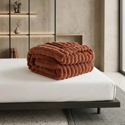 Softra Chunky Ribbed Plush Blanket