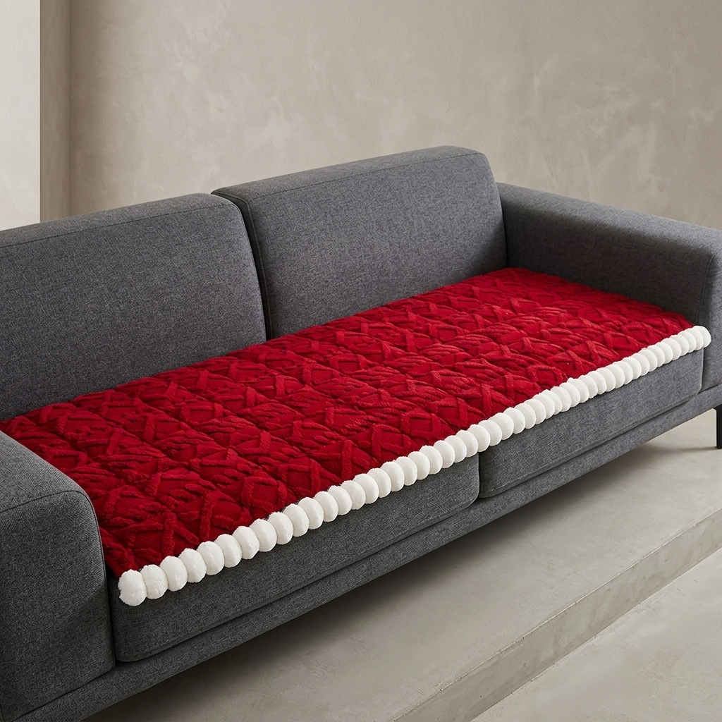 Tuftly Geometric Lattice Quilted Sofa Seat Cover
