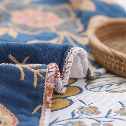 Floria Reversible Tasseled Edge Blanket